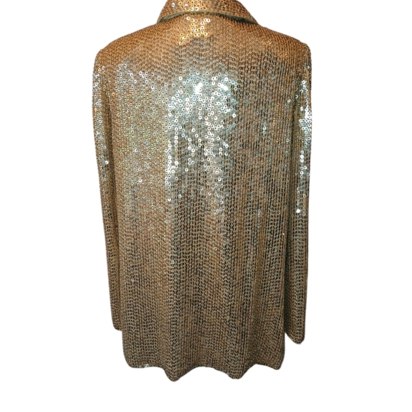 Lew Magram Collection New York Vintage 80s sequen jacket  size L. Gorgeous! - Picture 5 of 8